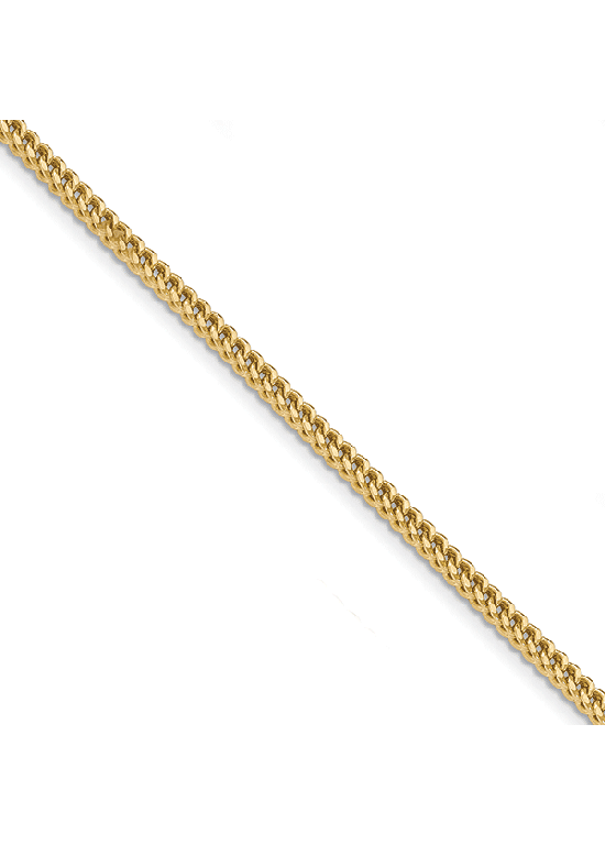 14K Yellow Gold 3mm Hollow Franco 22" chain