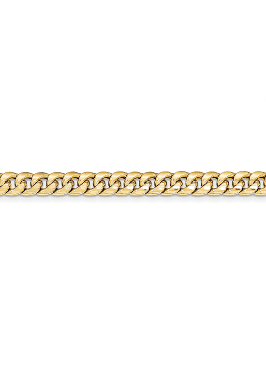 14K Yellow Gold 0mm Lightweight Cuban Link 8" chain