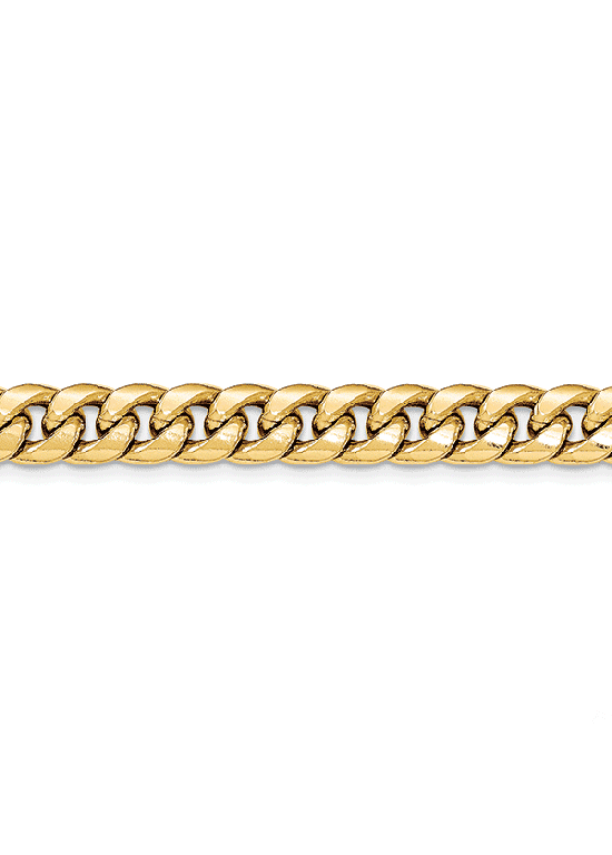 14K Yellow Gold 9.3mm Lightweight Cuban Link 8" chain