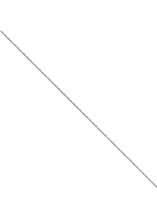 14K White Gold Diamond-Cut 1.4mm Spiga 14" chain