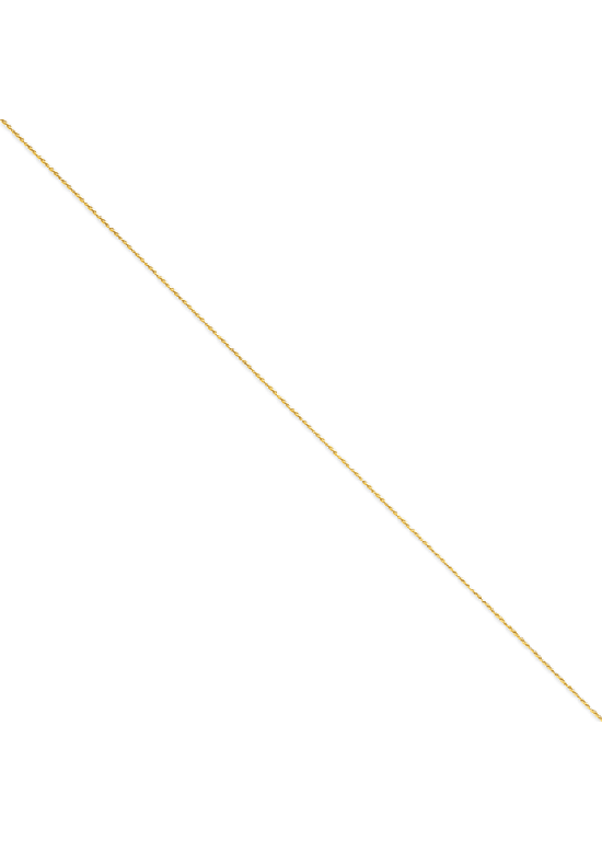 14K Yellow Gold Diamond-Cut 1mm Spiga 16" chain