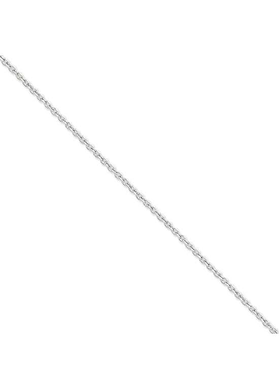 14K Yellow Gold Round Open Link 3mm Diamon-Cut Cable 24" chain