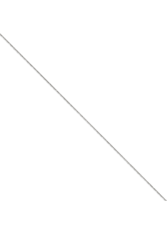 14K Yellow Gold Round 0.7mm Open Link Cable 18" chain
