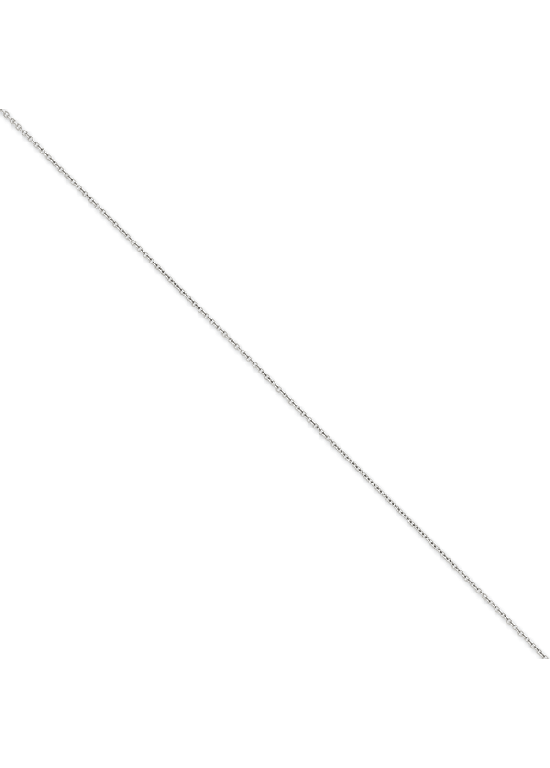 14K Yellow Gold Round 1.6mm Open Link Cable 18" chain
