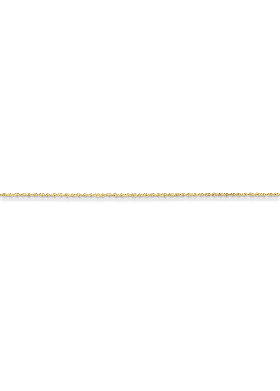 14K Yellow Gold 1.3mm Baby Rope 20" chain
