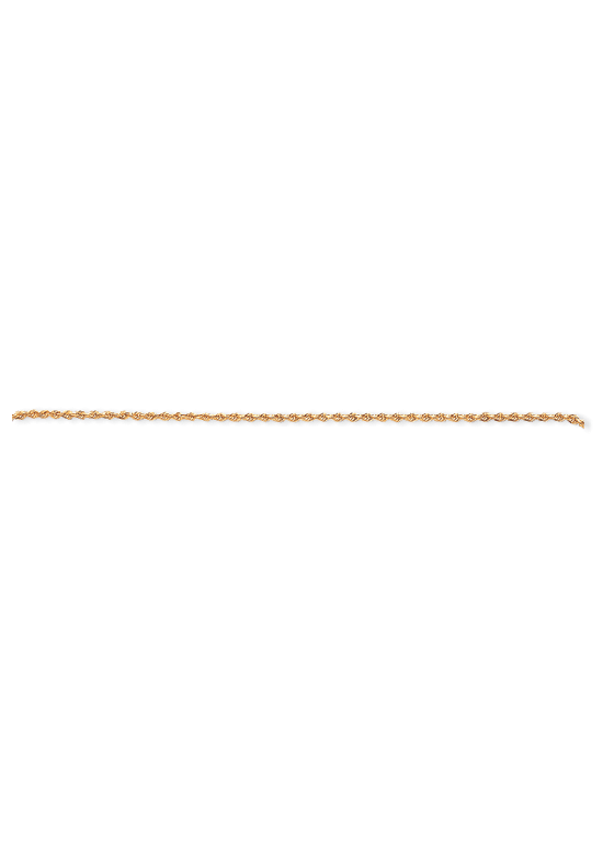 14K Yellow Gold Diamond-Cut 2.75mm Quadruple Rope 8" chain