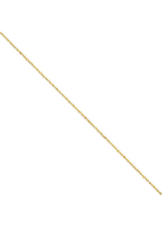 14K Yellow Gold 1.7mm Ropa 9" chain