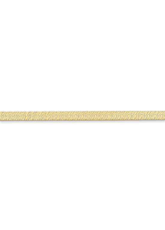 14K Yellow Gold 5mm Silky Herringbone 16" chain