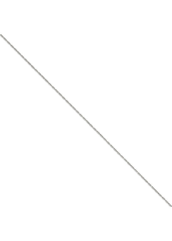 14K White Gold Polished 0.9mm Durable Franco 16" chain