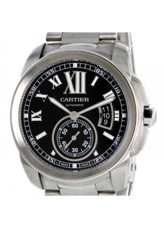 Cartier Calibre De Cartier Stainless Steel Mens Watch - W7100016-dial