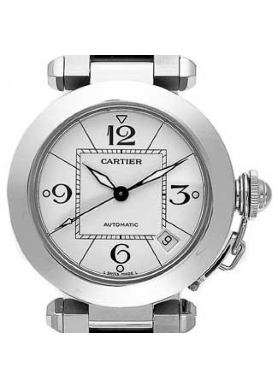 Cartier Pasha Stainless Steel Mens Watch - W31074M7-dial