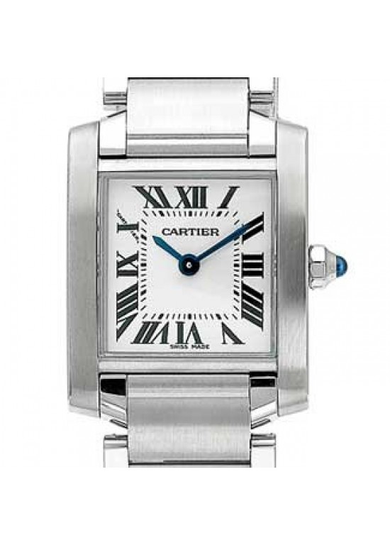 Cartier Tank Stainless Steel Ladies Watch - W51008Q3-dial