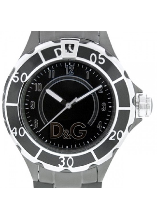 D&G Anchor Black Ion Plated Stainless Steel Ladies Watch - DW0662-dial