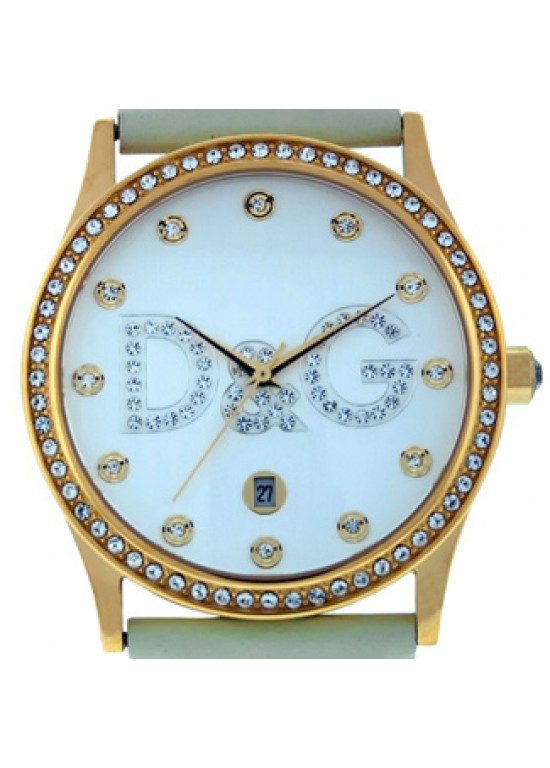 D&G Gloria Gold Ion Plated Stainless Steel Ladies Watch - DW0502-dial