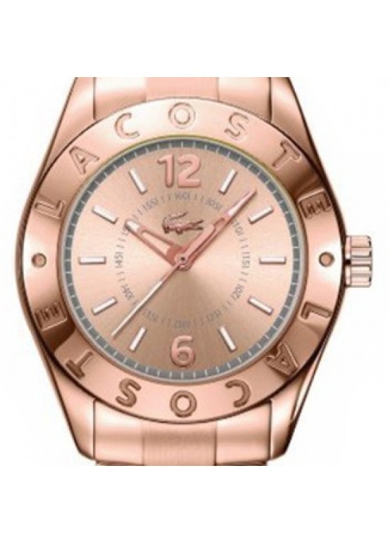 Lacoste Biarritz Rose Gold-tone Stainless Steel Ladies Watch - 2000754-dial