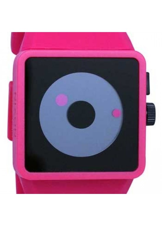 Nixon Newton Pink Polycarbonate Unisex Watch - A116-220-dial