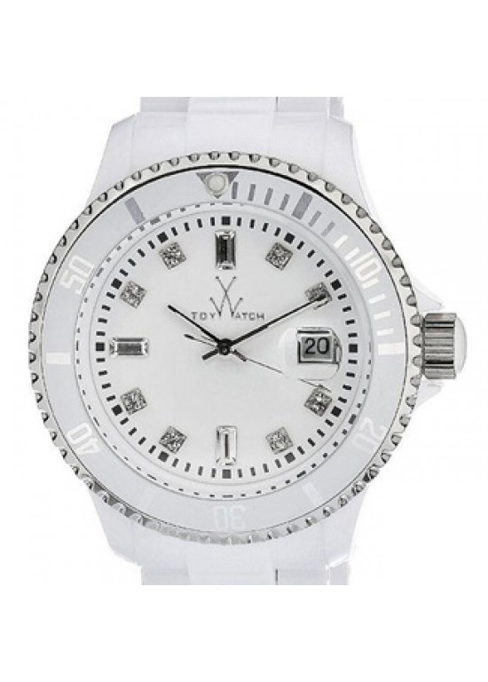 Toy Watch Plateramic White Plastic Unisex Watch - PCLS02WH-dial