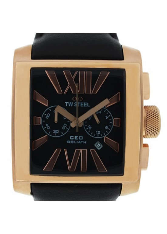 TW Steel CEO Goliath Stainless Steel Rose Gold PVD Mens Watch - CE3012-dial