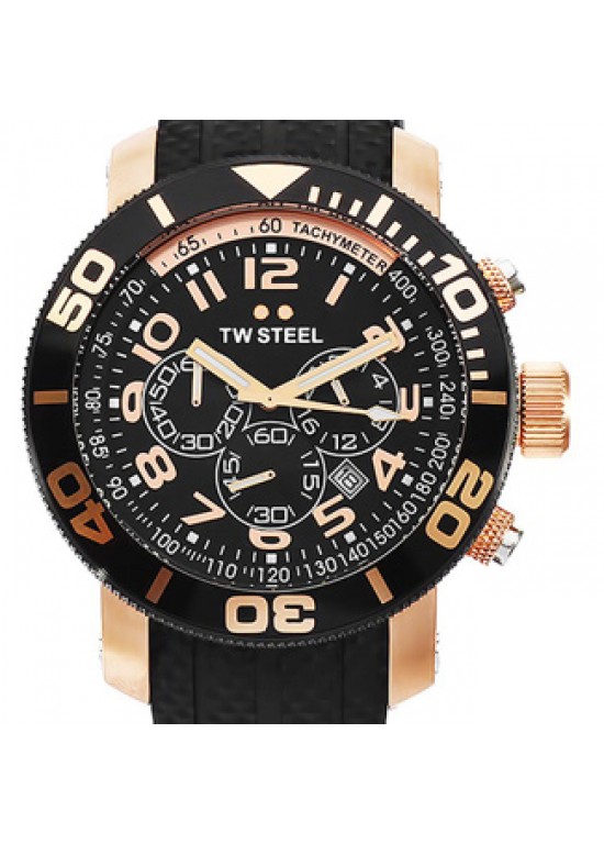 TW Steel Grandeur Rose Gold Ion-plated SS Mens Watch - TW93-dial