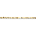 14K Gold Handmade 3.5mm Diamond-Cut Rope 7" chain
