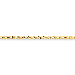14K Gold Handmade 4mm Diamond-Cut Rope 8" chain