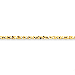 14K Gold Handmade 4mm Diamond-Cut Rope 8" chain