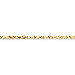 14K Yellow Gold Handmade 4mm Regular Rope 7" chain
