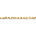 14K Gold Handmade 5mm Diamond-Cut Rope 30" chain