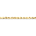 14K Gold Handmade 5mm Diamond-Cut Rope 16" chain