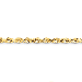 14K Gold Handmade 5.5mm Diamond-Cut Rope 7" chain