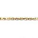 14K Gold Handmade 5.5mm Diamond-Cut Rope 18" chain