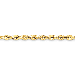 14K Yellow Gold Handmade 6mm Regular Rope 8" chain