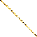 14K Gold Handmade 7mm Diamond-Cut Rope 20" chain