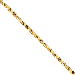 14K Gold Handmade 8mm Diamond-Cut Rope 9" chain