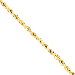 14K Gold Handmade 10mm Diamond-Cut Rope 22" chain