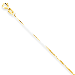 14K Yellow Gold 0.42mm Curb Carded 24" chain