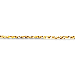 14K Yellow Gold Diamond-Cut 3.3mm Hollow Rope 16" chain