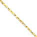 14K Yellow Gold 2mm Byzantine 7" chain