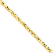 14K Yellow Gold 2.5mm Byzantine 8" chain