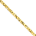 14K Yellow Gold 3.25mm Byzantine 24" chain