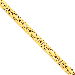 14K Yellow Gold 6.5mm Byzantine 9" chain