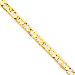 14K Yellow Gold 3.75mm Concave Anchor 22" chain