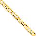 14K Yellow Gold 4.5mm Concave Anchor 8" chain