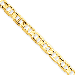14K Yellow Gold 5.25mm Concave Anchor 7" chain