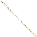 14K Yellow Gold 5.25mm Concave Open Figaro 18" chain