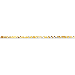 14K Yellow Gold 2mm Diamon-cut Milano Rope 10" chain