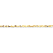 14K Yellow Gold 2.5mm Diamon-cut Milano Rope 8" chain