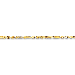 14K Yellow Gold 3mm Diamon-cut Milano Rope 7" chain