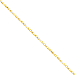 14K Yellow Gold 3.5mm Diamond Fancy 8" chain