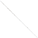 14K White Gold 1mm Diamond-Cut Beaded 9" chain